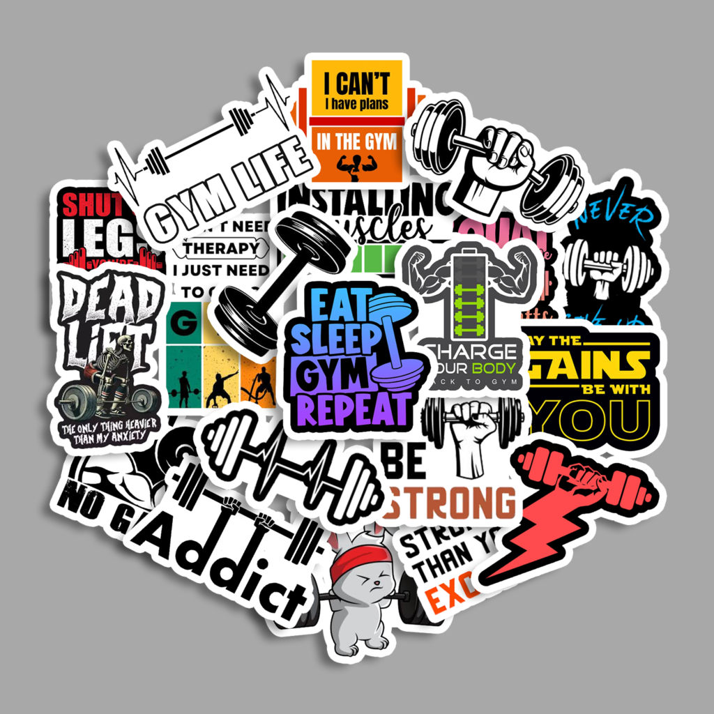 Sticker Pack Fitness & Gym [20 Pcs]