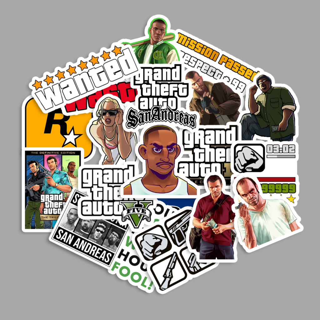 Sticker Pack Grand Theft Auto [20 Pcs]