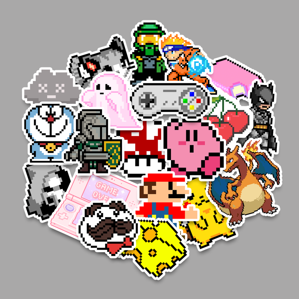Sticker Pack Pixel Art [20 Pcs]