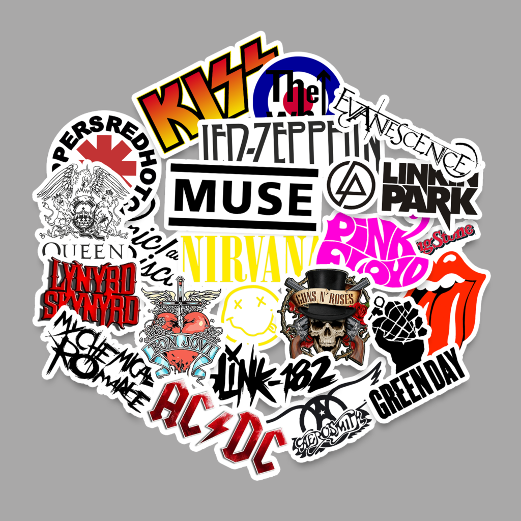 Sticker Pack Rock Bands [20 Pcs]