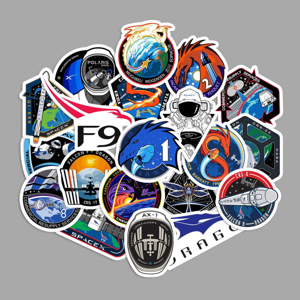 Sticker Pack SpaceX [20 Pcs]
