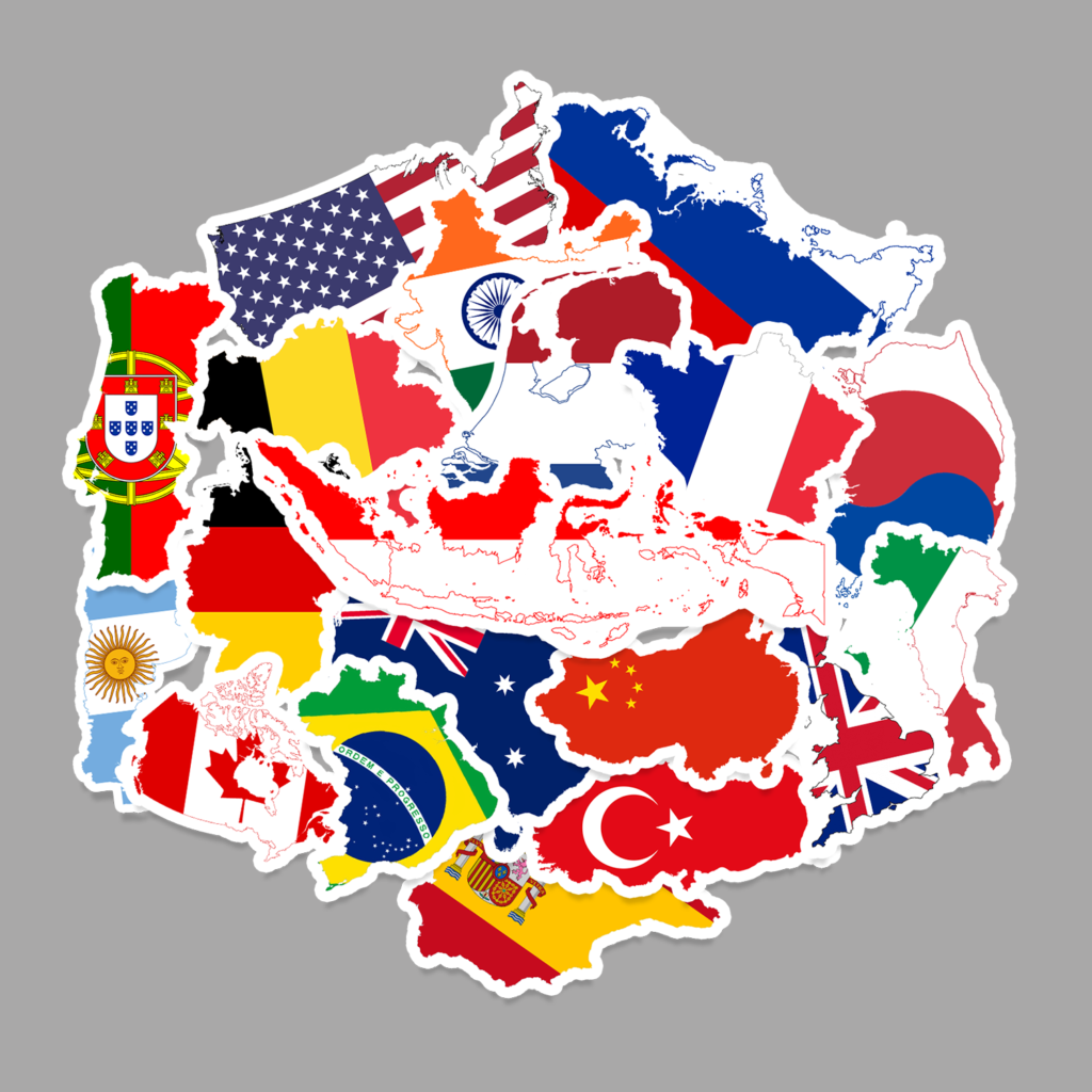 Sticker Pack World Countries [20 Pcs]