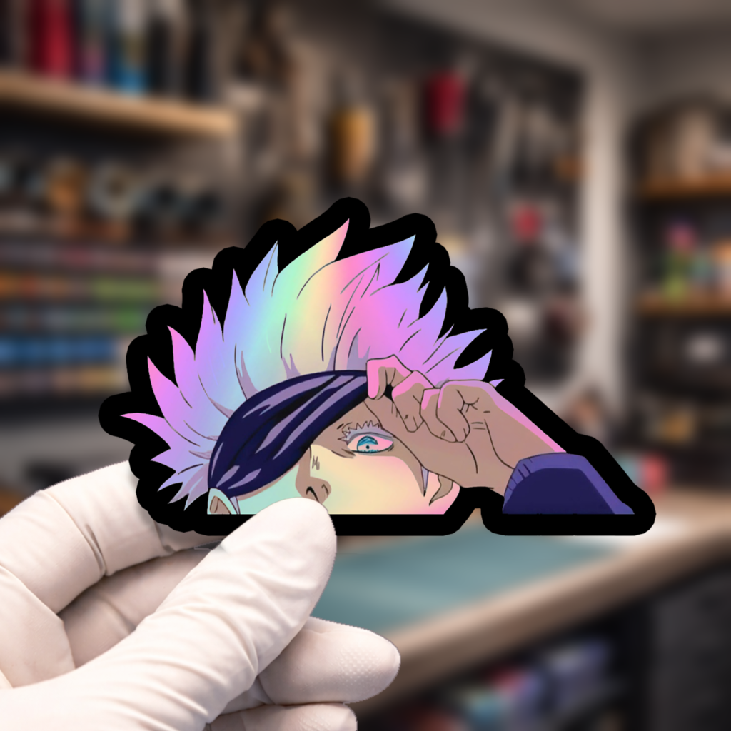 Stiker Hologram Anime Jujutsu Kaisen | Gojo Satoru