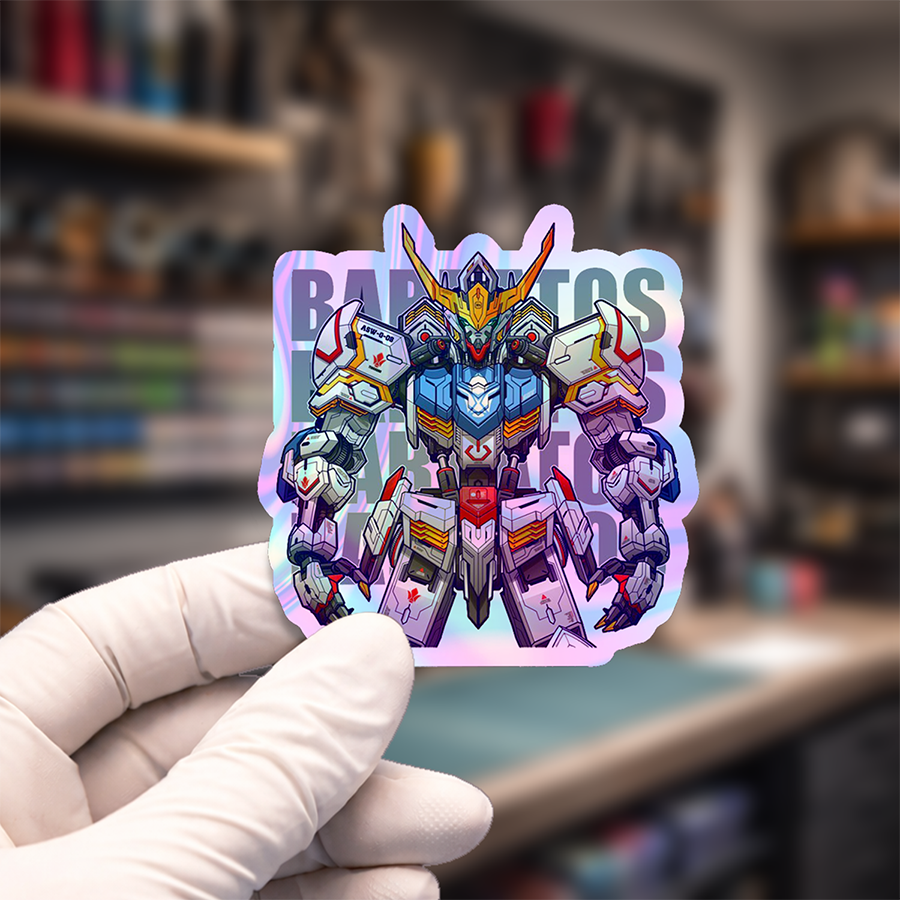 Stiker Hologram Anime Gundam | Gundam Barbatos