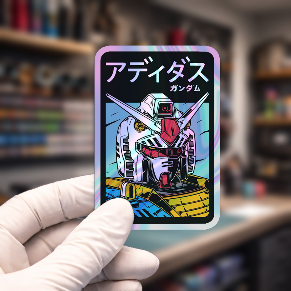 Stiker Hologram Anime Gundam | Gundam RX-78-2 Card