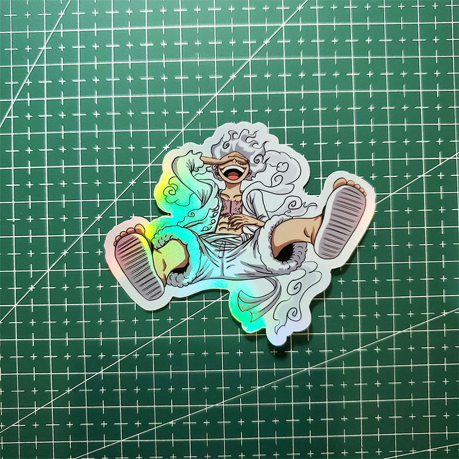 Stiker Hologram Anime One Piece | Luffy Gear 5 - Gambar 2