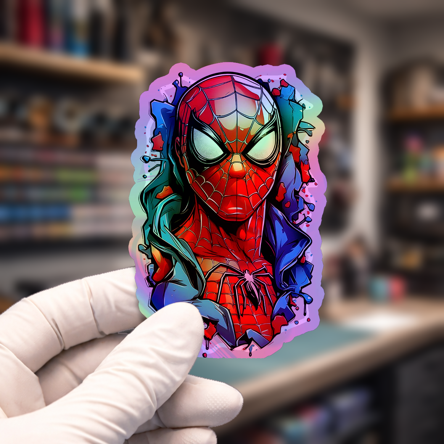 Stiker Hologram Movie Marvel | Spider-Man
