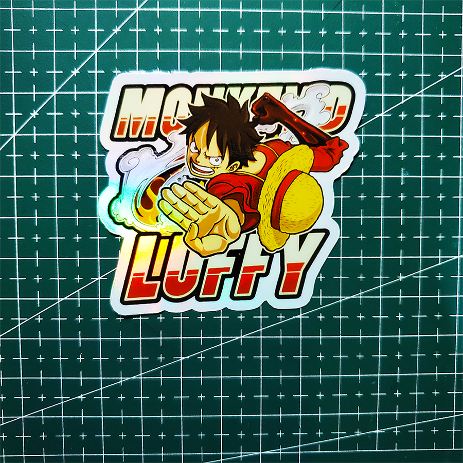 Stiker Hologram Anime One Piece | Monkey D. Luffy - Gambar 2