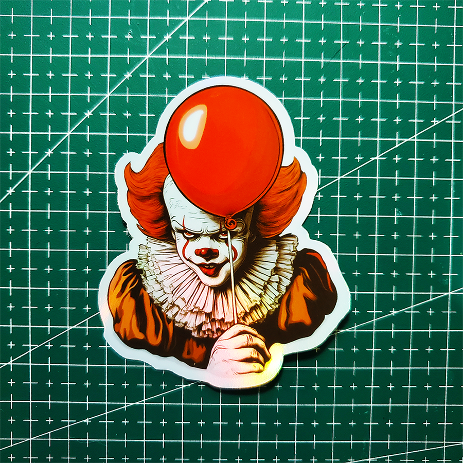 Stiker Hologram Movie It | Pennywise - Gambar 2