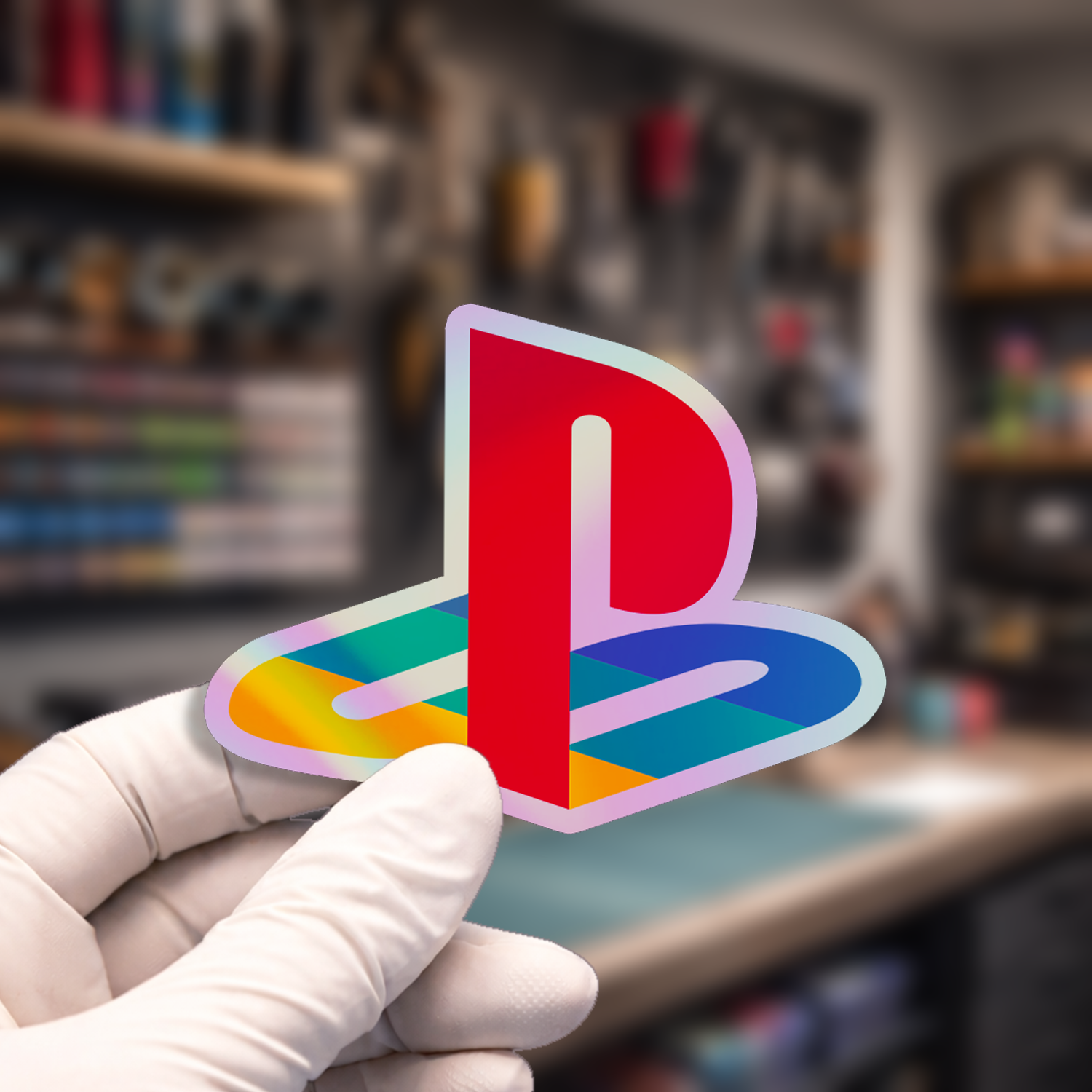 Stiker Hologram Gaming | Playstation Logo