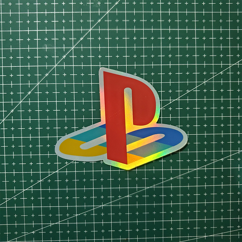 Stiker Hologram Gaming | Playstation Logo - Gambar 2