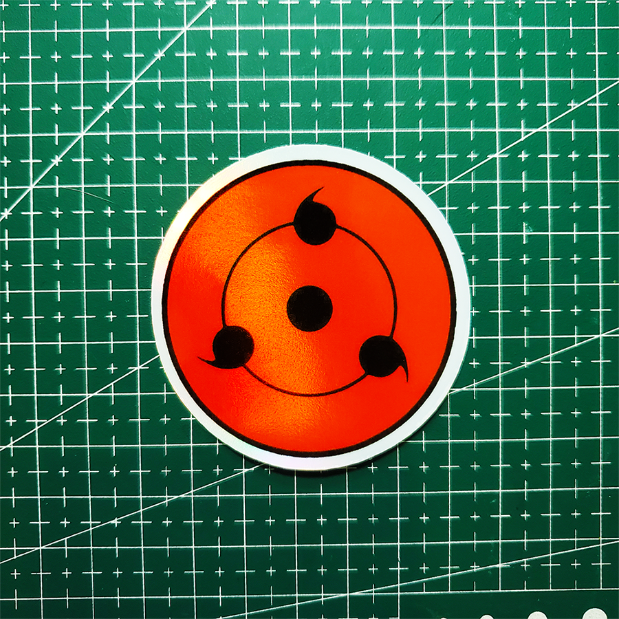 Stiker Hologram Anime Naruto | Sharingan Eye - Gambar 2