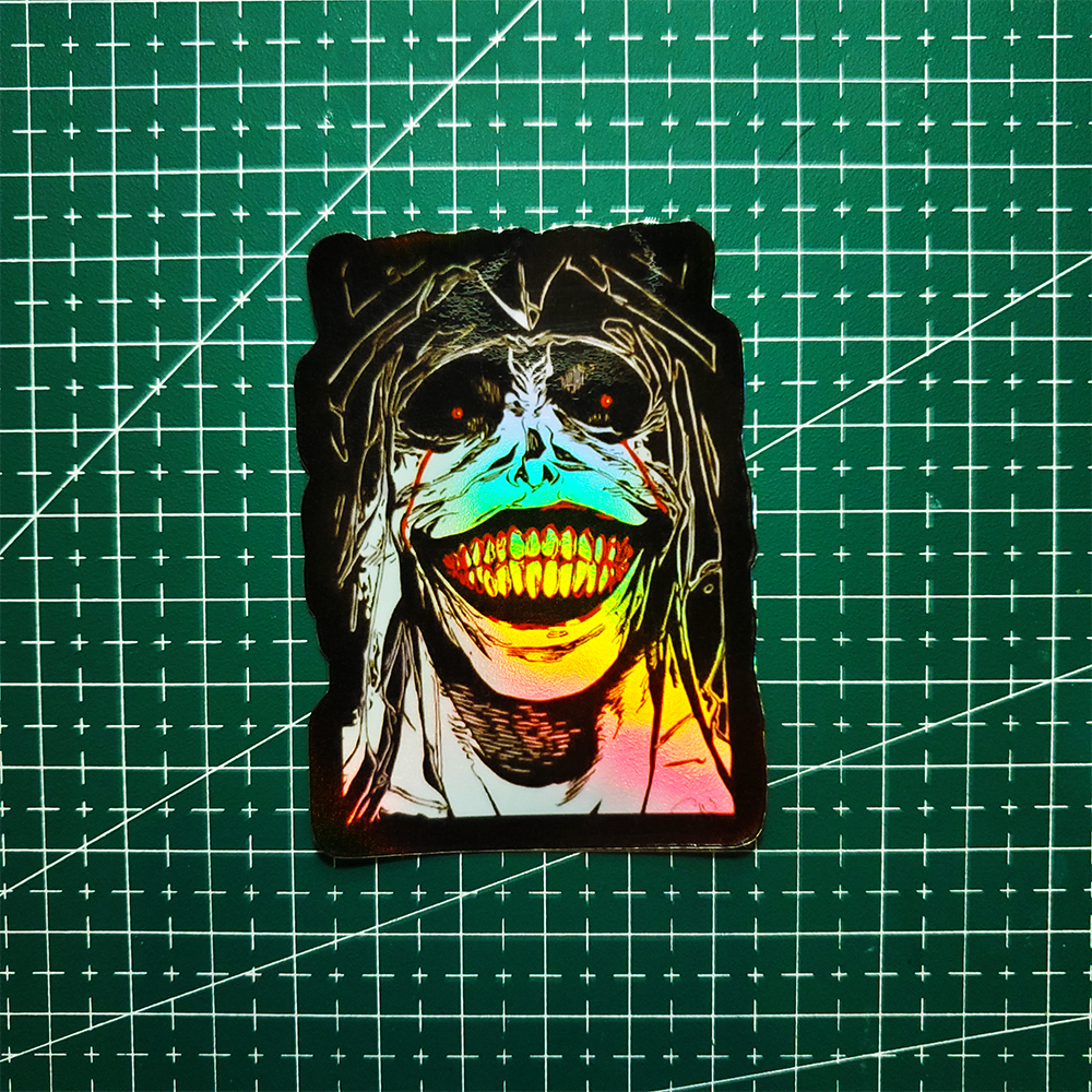 Stiker Hologram Anime Solo Leveling | Smiling Statue - Gambar 2