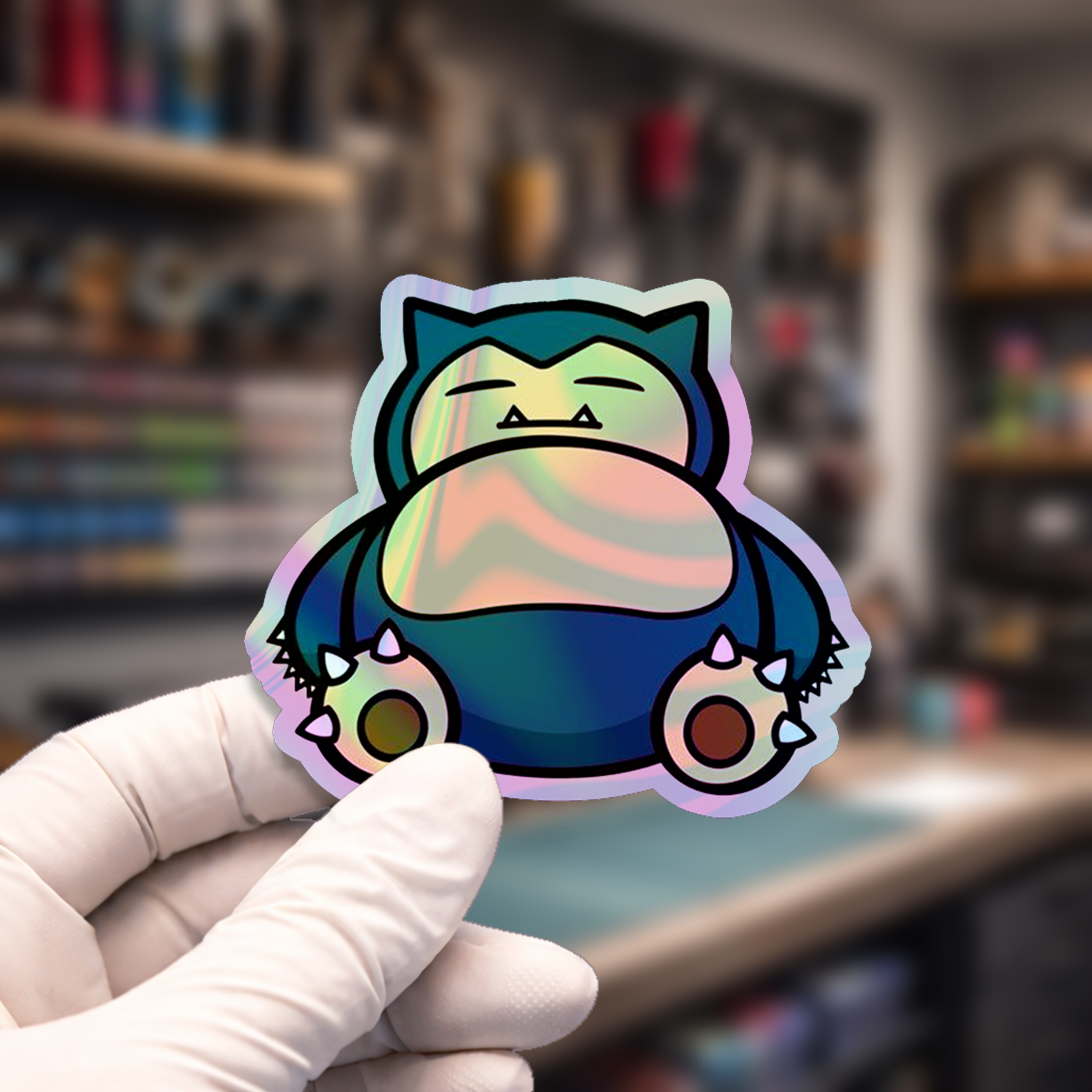 Stiker Hologram Anime Pokemon | Snorlax