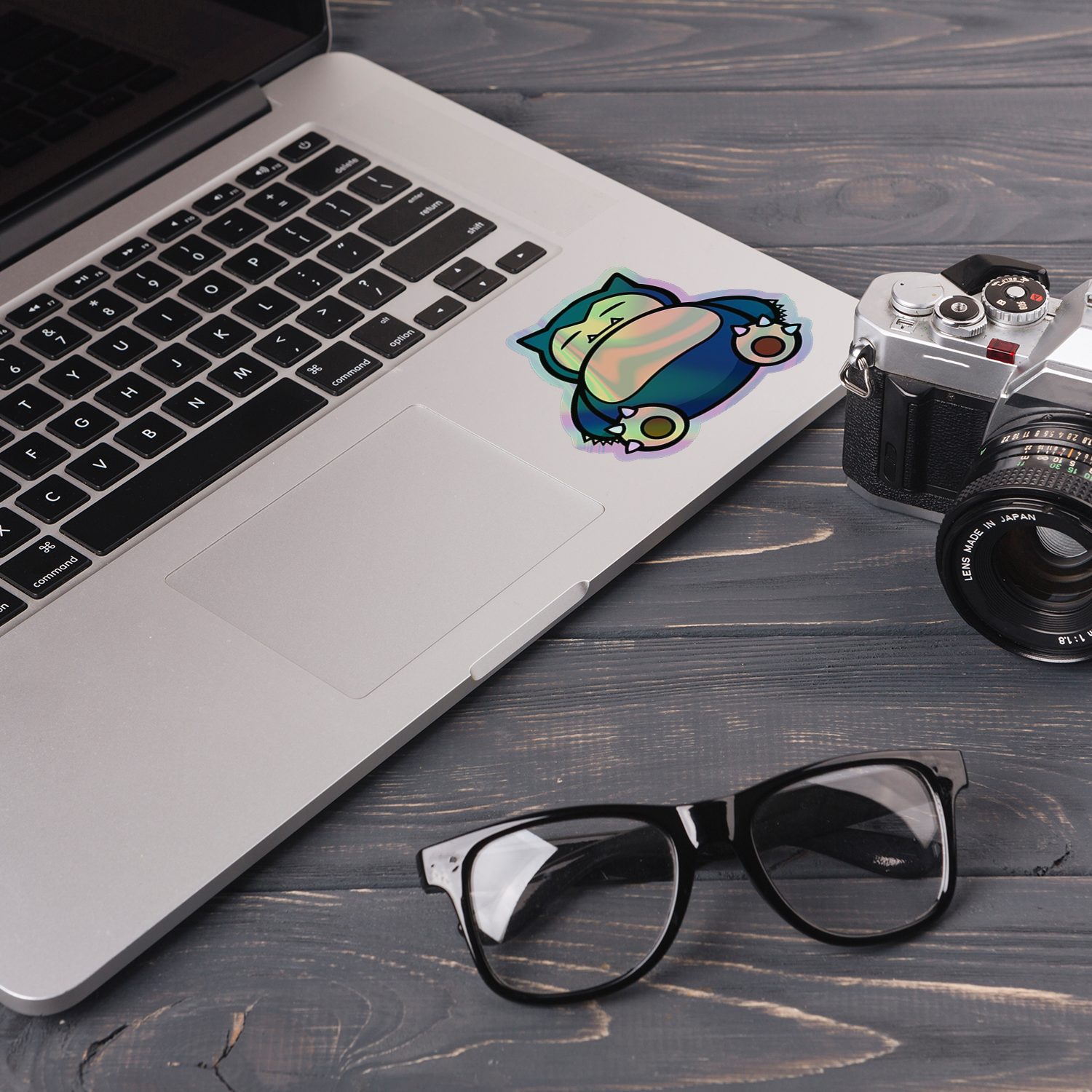 Stiker Hologram Anime Pokemon | Snorlax - Gambar 3