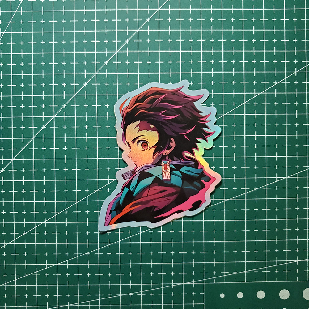 Stiker Hologram Anime Demon Slayer | Tanjiro Kamado - Gambar 2